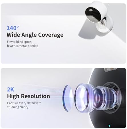 Aqara 2K Indoor/Outdoor Security Camera G100, HomeKit Secure Video, Black