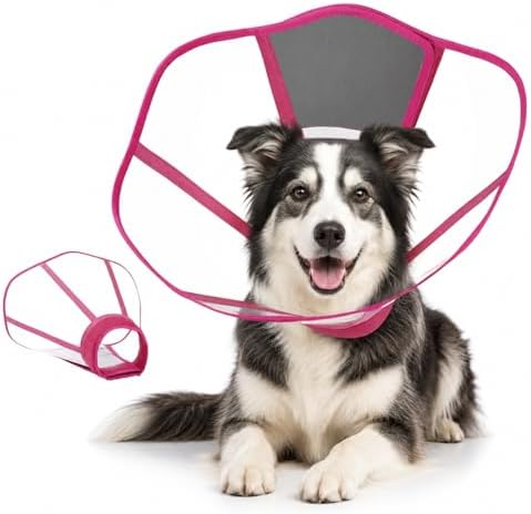 Dog Cone Collar,Clear Recovery Collar to Stop Licking After Surgery