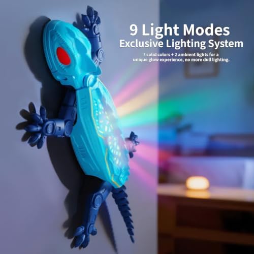 Remote Control Climbing Gecko Toy for Cats, Climbing Gecko Cat Toy that Climbs The Wall (Green)