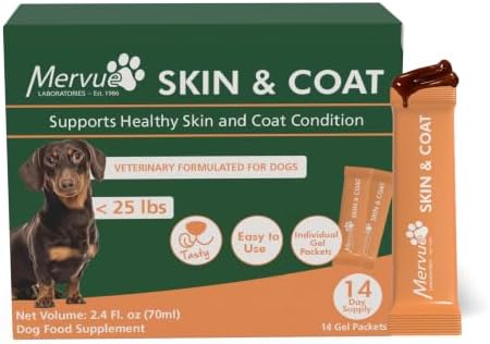 Mervue Skin and Coat Supplement for Dogs in Gel (14 Day Supply)