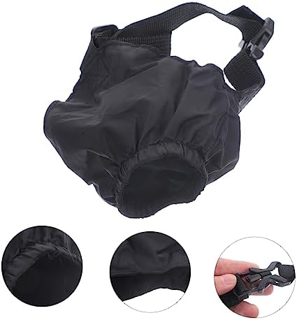 Pet Dog Eye Mask for Outdoor Shading, Breathable Nylon, Black