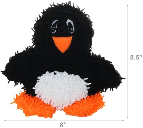 MIGHTY® 2 Pack Microfiber Medium Penguin Ultra Durable Plush Dog Toy
