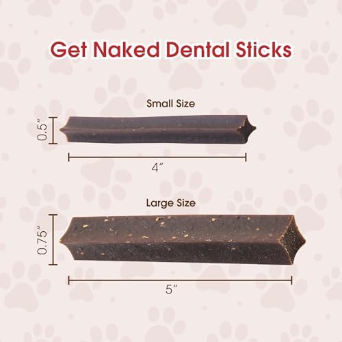 Get Naked Grain Free 1 Pouch 6.2 Oz Skin & Coat Dental Chew Sticks, Small