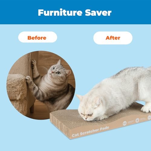 Best Pet Supplies Catify Cat Scratcher Pads - Wave, 2-Pack