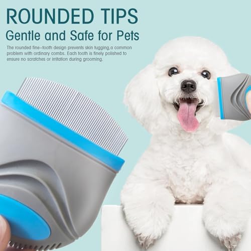 PET Facial Grooming Comb，Stress-free Tear Stain Remover for Dogs & Cats