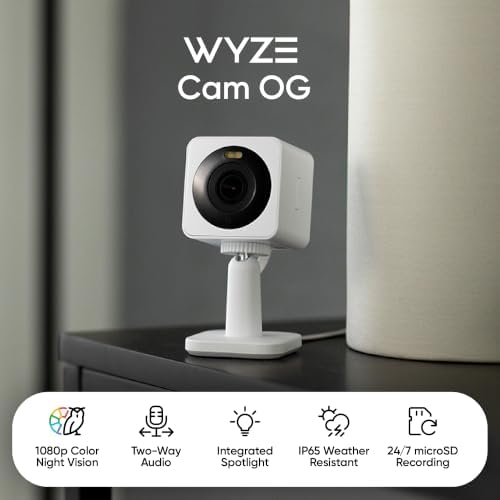 WYZE Cam OG Indoor/Outdoor Security Camera with Color Night Vision