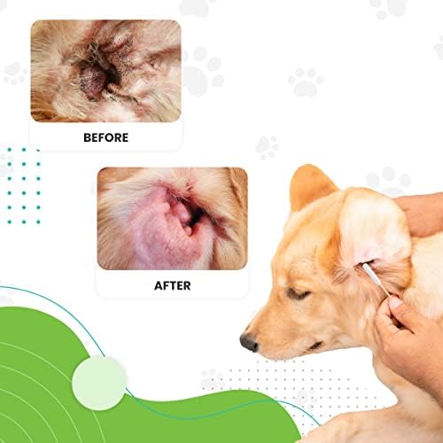 We Love Doodles Dog Ear Cleaner Finger Wipes & Dog Ear Cleaning Solution Kit - Dog Ear Cleaner, Presoaked Dog Ear Wipes, Dog Ear Cleaning Solution, Prevent Infections, Ear Drops for Dogs