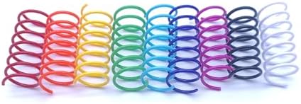 9 Colors Cat Spring Toy, Colorful Springs Self-Play Cat Toys for Indoor Cats,Interactive Cat Toy, Cat Kittens Spiral Coil Springs for Swatting,Biting,Hunting,Pouncing 18PCS