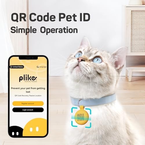 Plike Smart Pet Tracker for Apple Find My, iOS Only Dog Tag