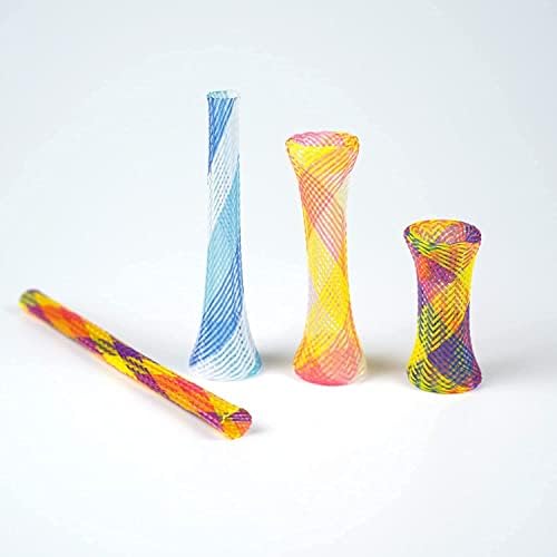 ISMARTEN Cat Spring Toys, Tube Spring Toy Interactive Cat Toy for Indoor Cats, Plastic Spring Coils Attract Cats to Swat, Bite, Hunt(Random Color) (12 Packs)