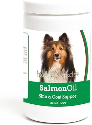 Healthy Breeds Shetland Sheepdog Salmon Oil Soft Chews 120 Count
