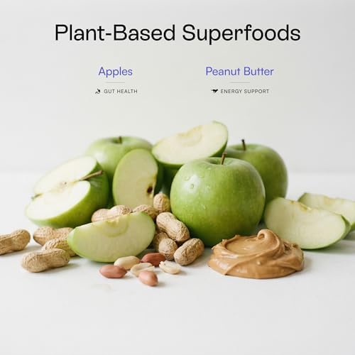 PawCo Fresh Dog Food – Supports Energy, Digestion & Overall Health – Peanut Butter & Apple Recipe with Sweet Potato, Flaxseed, Omega-3 & Probiotics – GreenBites – Pack of 4 x 17oz
