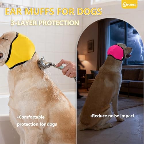 Dog Ear Cover & No Shake Ear Wraps for Hematoma,Bathing,Grooming