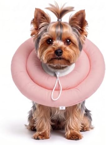 Soft Dog Cones, Recovery Dog Donut Collar After Surgery-Cone of Shame Alternative, Pet Elizabethan E-Collar Anti-Bite Lick Wound Healing Adjustable for Small Large Medium Dogs, M