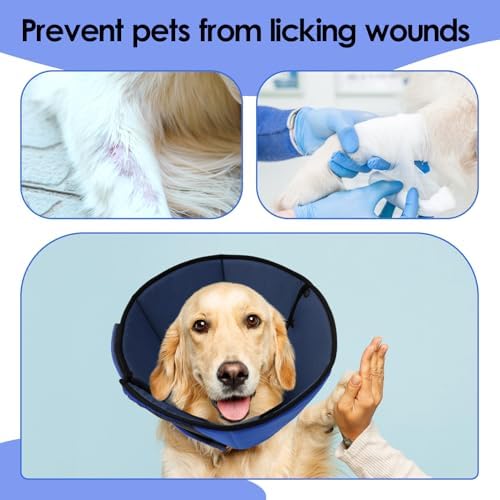 Soft Dog Cone for Large Dogs, Cone for Dog to Stop Licking