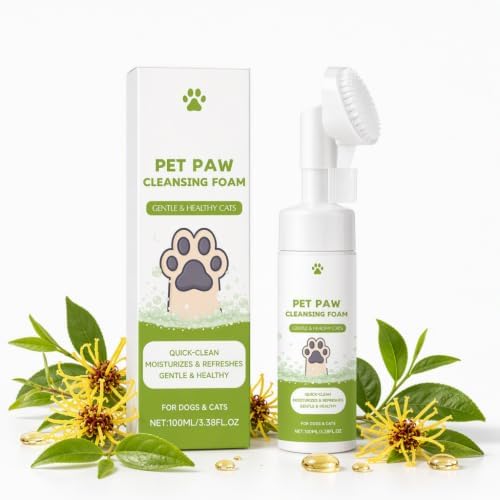 Dog Paw Cleaner Foam for Dogs & Cats, No-Rinse Waterless Paw Wash
