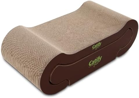 Best Pet Supplies Catify Corrugated Cardboard Cat Scratcher - Lounger I