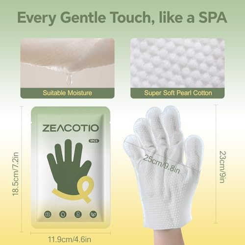 Pet Wipes Gloves for Dogs and Cats, Disposable Pet Cleaning Gloves for Paws, Coat, Face and Butt, Soft Dog Wipes and Cat Wipes for Daily Grooming, Travel and Outdoor Use