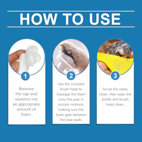 Dog Paw Cleaner Foam for Dogs & Cats, Moisturizing Paw Care