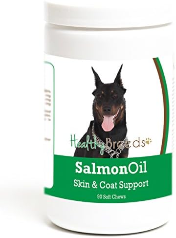 Healthy Breeds Beauceron Salmon Oil Soft Chews 90 Count, Brown