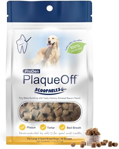 ProDen PlaqueOff Dental Scoopables Hickory Smoked Bacon Flavor - 45 Scoops