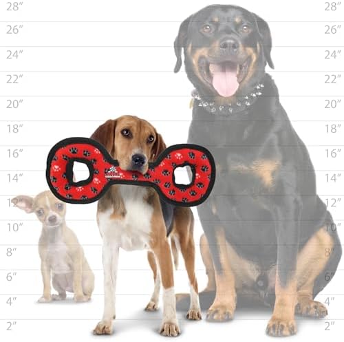 TUFFY® : TugOWar Dog Toy: Ultra Durable Plush Toy with Multiple Layers & Reinforced Seams, Washable and Floats, Original Construction