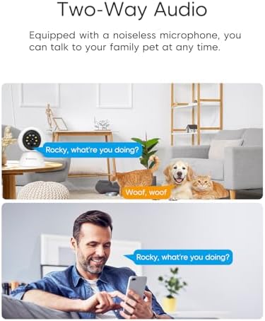 VSTARCAM Inside Cameras for House, 1080P with 5X Zomm, 360° Pan-Tilt, Color Night Vision, Motion Detection, Real-time Alerts, 2-Way Audio, Compatible with Alexa, Cloud & SD Card Storage(up to 256GB)
