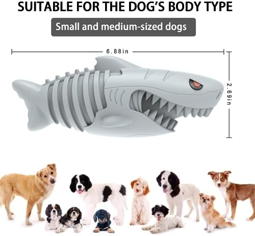 Dog Chew Toys for Aggressive Chewers, Indestructible Tough Durable Squeaky Interactive Dog Toys Teeth Cleaning Dog Chew Toy for Small Meduium Large Breed
