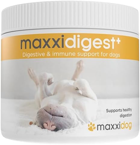 maxxipaws maxxidigest+ Dog Probiotics & Prebiotic Powder for Gut Health 7oz