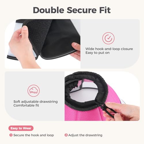 Avont Breathable Dog Recovery Cone Collar, Alternative Elizabeth Cone, XL