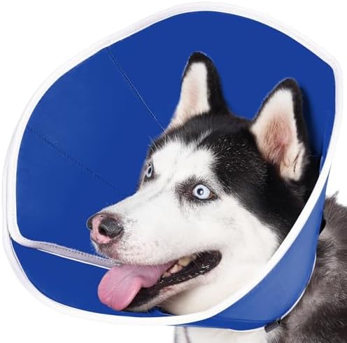 BARKLESS Soft Dog Cone for Small Dogs After Surgery, Fabric E Collar