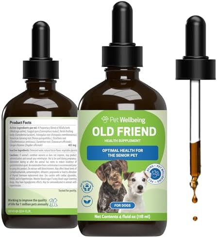 Pet Wellbeing Old Friend for Dogs - Senior Immune & Cognitive, 4 oz