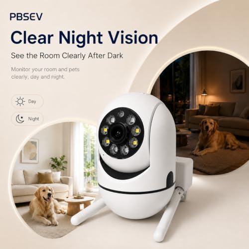 Pet Camera Indoor with Phone App, Dog Camera for Home Alone Pets