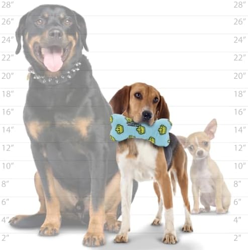 MIGHTY Tuffy Bone Dog Toy: Ultra Durable Plush Toy with Multiple Layers & Reinforced Seams, Washable and Floats, Vinyl Bone & Fleece