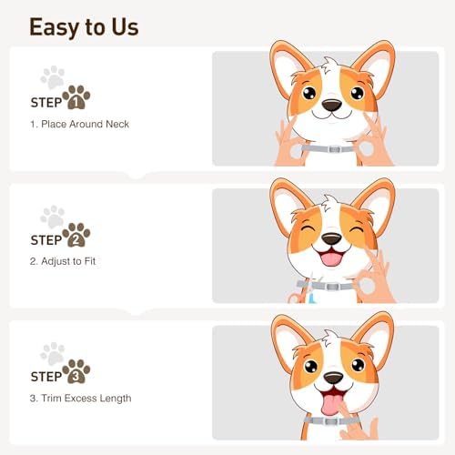 Flea and Tick Collar for Dogs 4 Packs,Dog Collars with Natural Essential Oils,Waterproof, Adjustable for Small Medium Large Dogs,Safe for Puppies