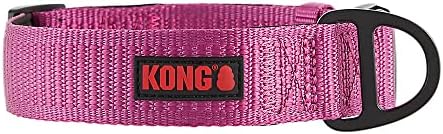 KONG Max HD Ultra Durable Neoprene Padded Dog Collar (Large, Pink)