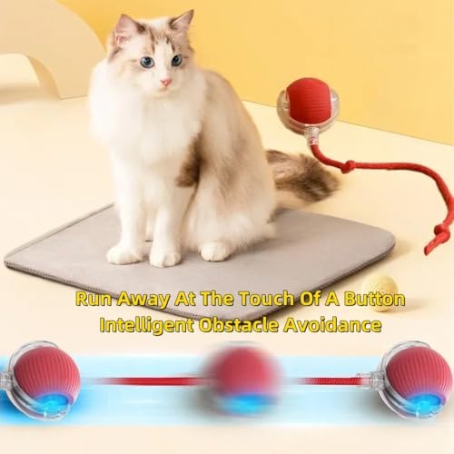 Smart Electric Interactive Pet Toy - USB Rechargeable Bounce Ball for Dogs (Grey-A)