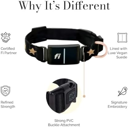 DOGISTRY - The Fi Rockstar Collar - GPS Dog Collar Band - Medium