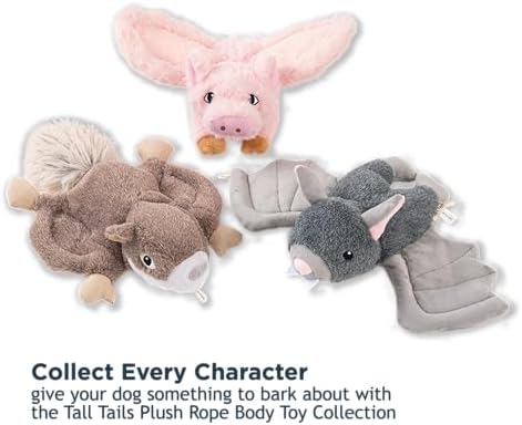 Tall Tails Fling and Fetch Plush Toy for Dogs, Squirrel