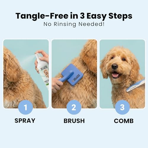 Dog Detangler Spray, Leave-in Conditioner Spray for Dogs, Unscented, 16 oz