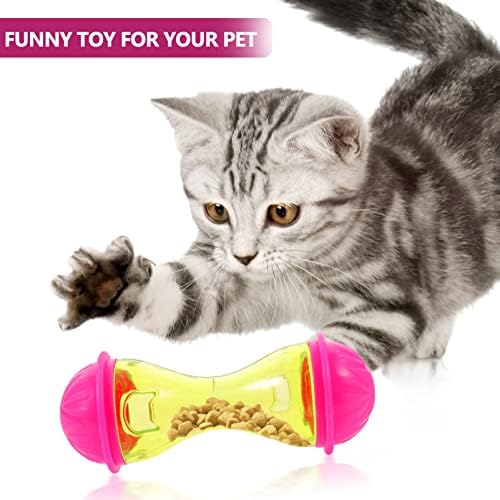 Ipetboom Dog Food Leaker Cat Interactive Toys for Indoor Cat Pets Treat Dispenser Food Toys Treat Dispenser Toy Pet Feeder Pet Toy Cars Toys Interactive Dog Plaything Puppy Abs Puzzle