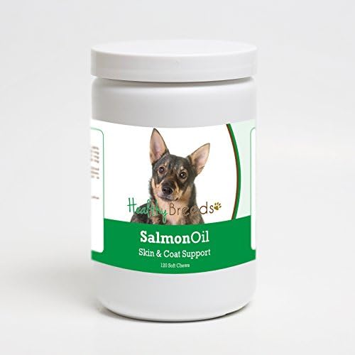 Healthy Breeds Swedish Vallhund Salmon Oil Soft Chews 120 Count