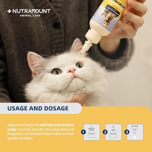 Eye Wash for Dogs, Cats, and Livestock 150ML/5 fl. oz Mild Botanical Formula Reduces Tear Staining 1 Piece