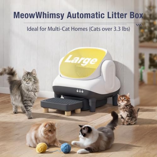 Automatic Self-Cleaning Cat Litter Box for Multi Cat,Triple Safety,Quiet