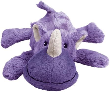 KONG - Cozie Rosie Rhino - Indoor Cuddle Squeaky Plush Dog Toy - for Small Dogs
