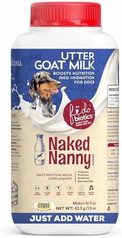 Fidobiotics Goat Milk Powder for Dogs, Naked Nanny Flavor, 1.5oz