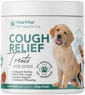 Dog Cough Medicine - 100% Natural Respiratory Support - Relief for Cough and Breathing Discomfort - All-Natural Treats Made with Real Chicken