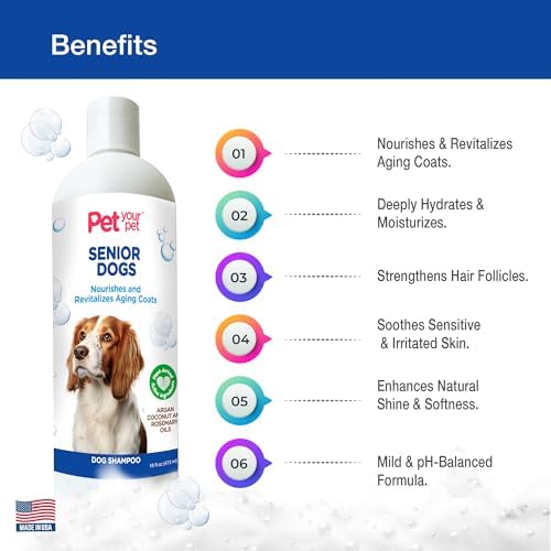 Natural Shampoo for Senior Dogs, 16 Fl Oz