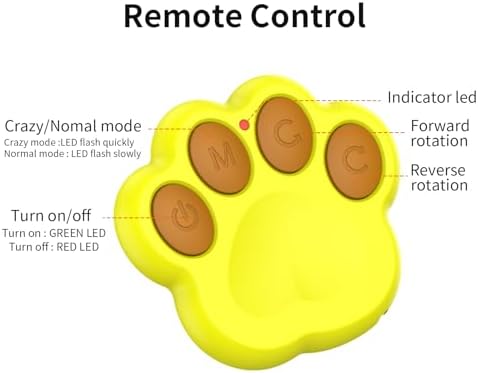Ball Toy for Dogs, Waterproof Interactive Dog Toys Ball, Automatic Moving Dog Toy for Keep Them Busy, Remote Control Shaking Pet Balls, USB Rechargeable (Orange,No Remote Control)
