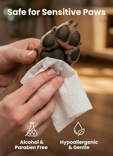 Pogi’s Dog Wipes – Hypoallergenic Pet Wipes for Paws, Body & Butt – Cleaning & Hydrating, Fragrance Free, 240 Count